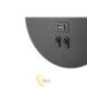 Sieninė skaitymo lempa Piero G9+LED USB juoda