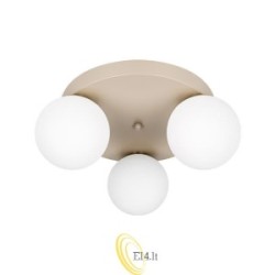 Sieninė lempa E27 LED Bali-12 29 cm x3-1 smėlio + auksinė