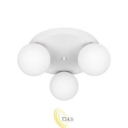 Sieninė lempa E27 LED Bali-12 29 cm x3-1 balta+auksinė