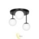 Sieninė lempa E27 LED Bali-12 29cm x3-2 juoda