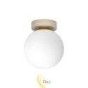 Sieninė lempa E27 LED Bali-15 15 cm x1 smėlio + auksinė