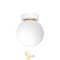 Sieninis šviestuvas E27 LED Bali-15 15 cm x1 baltas+auksinis