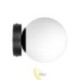 Sieninė lempa E27 LED Bali-15 15 cm x1 juoda