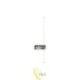 Sieninis LED šviestuvas Lira 8W 60cm