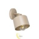 Sieninė lempa E27 LED Elza pasukama x1 smėlio spalvos