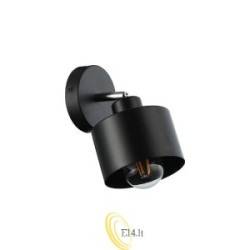 Sieninė lempa E27 LED Elza pasukama x1 juoda