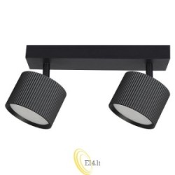 Sieninė lempa GX53 LED Orbin pasukama x2 juoda