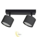 Sieninė lempa GX53 LED Orbin pasukama x2 juoda