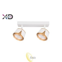 Sieninė lempa GX53 LED x2 balta+auksinė