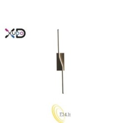Sieninis LED šviestuvas 12W 60cm 4000K juodas