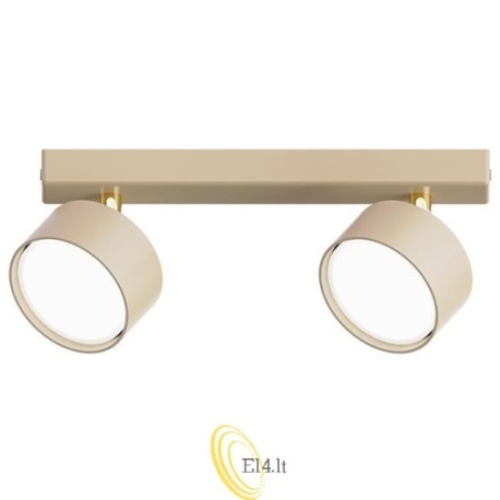 Sieninė lempa GX53 LED Capris judama x2 smėlio spalvos+auksinė