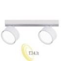 Sieninė lempa GX53 LED Capris pasukama x2 balta