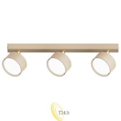 Sieninė šviestuvas GX53 LED Capris pasukamas x3 smėlio spalvos+auksinis