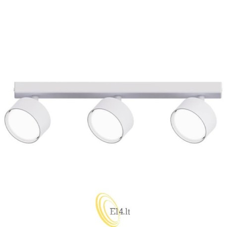 Sieninė lempa GX53 LED Capris pasukama x3 balta