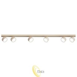 Sieninė lempa GX53 LED Capris pasukama x6 smėlio spalvos + auksinė