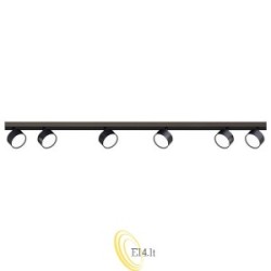 Sieninė šviestuvas GX53 LED Capris pasukamas x6 juodas