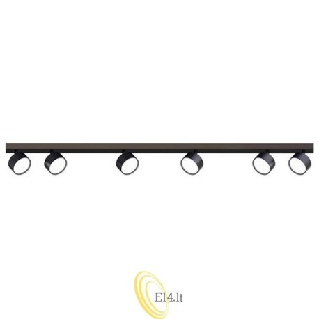Sieninė šviestuvas GX53 LED Capris pasukamas x6 juodas