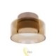Sieninė lempa GX53 LED Glossy x1 smėlio spalvos gintaras