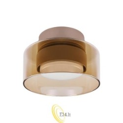 Sieninė lempa GX53 LED Glossy x1 smėlio spalvos gintaras