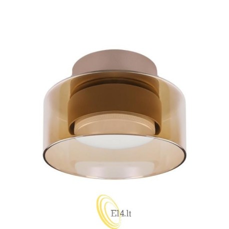 Sieninė lempa GX53 LED Glossy x1 smėlio spalvos gintaras