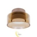 Sieninė lempa GX53 LED Glossy x1 smėlio spalvos gintaras