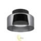 Sieninė lempa GX53 LED Glossy x1 juoda dūminė