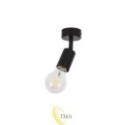 Sieninė lempa E27 LED Eos pasukama x1 juoda
