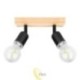 Sieninė lempa E27 LED Eos pasukama x2 juoda + WD