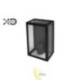 Sieninė lempa E27 LED IP44 Glass juoda
