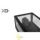 Sieninė lempa E27 LED IP44 Glass juoda