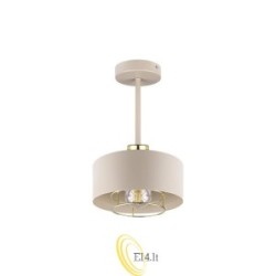 Sieninė lempa E27 LED Nilo 20 cm smėlio spalvos + auksinė