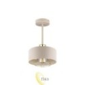 Sieninė lempa E27 LED Nilo 20 cm smėlio spalvos + auksinė