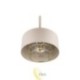Sieninė lempa E27 LED Nilo 20 cm smėlio spalvos + auksinė