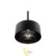Sieninė lempa E27 LED Nilo 20 cm juoda+varis