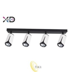 Sieninė lempa GU10 LED x4 balta+juoda