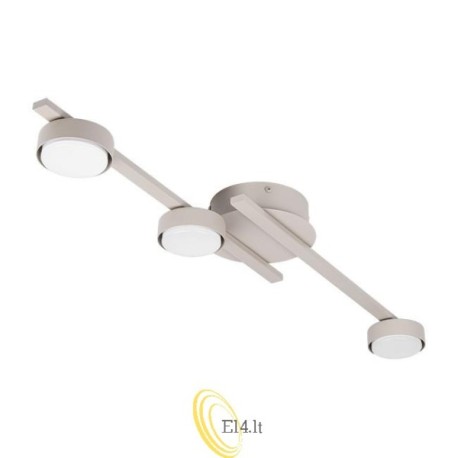 Sieninė lempa GX53 LED Asteria x3 smėlio spalvos