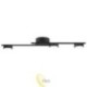 Sieninė lempa GX53 LED Asteria x3 juoda