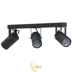 Sieninė lempa GU10 LED Simon judama x3 juoda