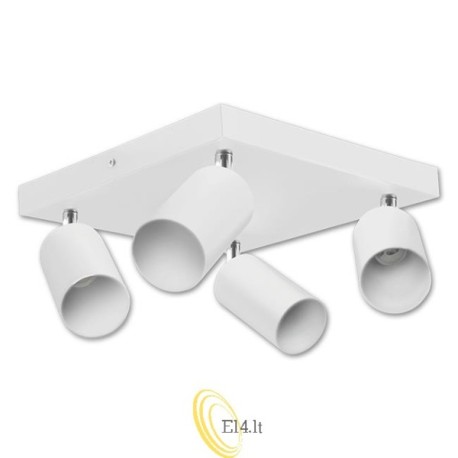 Sieninė lempa GU10 LED Bardo judama x4 balta
