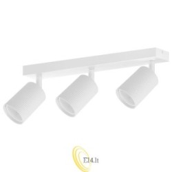 Sieninė lempa GU10 LED Lucerno pasukama x3 balta