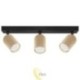 Sieninė šviestuvas GU10 LED Lucerno pasukamas x3 juodas+auksinis