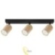 Sieninė šviestuvas GU10 LED Lucerno pasukamas x3 juodas+auksinis