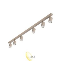 Sieninė lempa GU10 LED Lucerno pasukama x6 smėlio spalvos