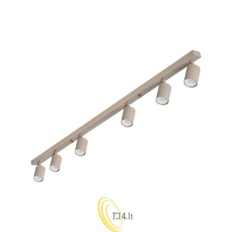 Sieninė lempa GU10 LED Lucerno pasukama x6 smėlio spalvos