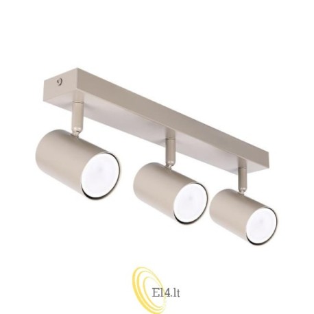 Sieninė lempa GU10 LED Richi pasukama x3 smėlio spalvos