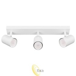 Sieninis šviestuvas GU10 LED Richi pasukamas x3 baltas
