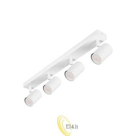 Sieninė lempa GU10 LED Richi pasukama x4 balta