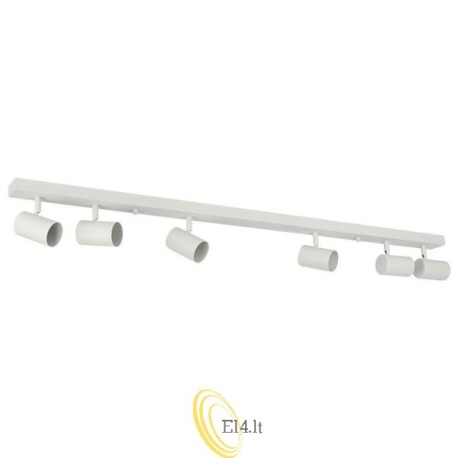 Sieninė lempa GU10 LED Richi pasukama x6 balta