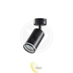 Sieninė lempa GU10 LED Ring 55 mm pasukama x1 juoda