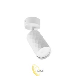Sieninis šviestuvas GU10 LED Glamour judinamas x1 baltas